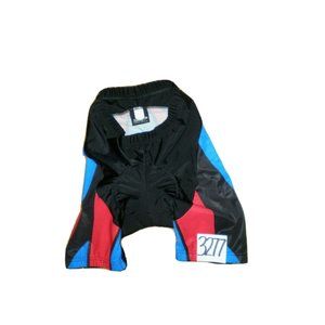 Biemme Padded Cycling Shorts Black Blue Red Womens Small / Size 2